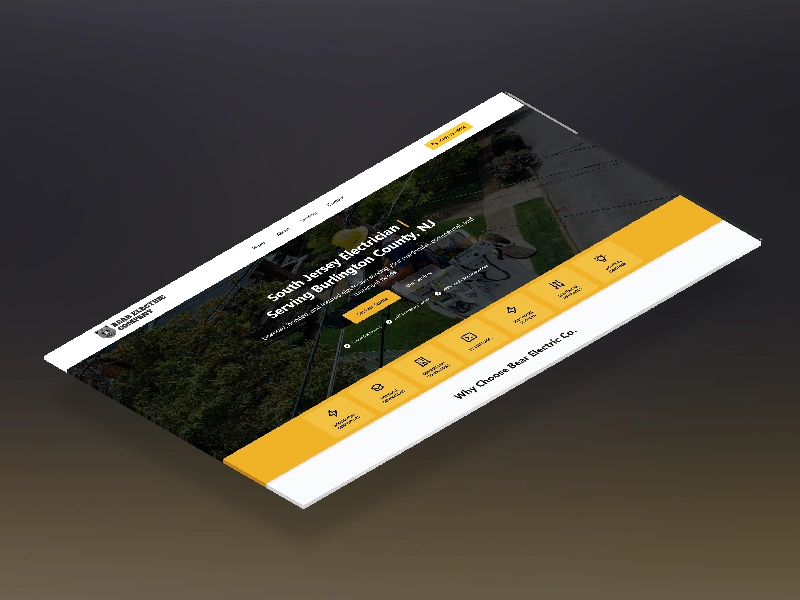 Bear Electric Co. - New Jersey web design project by Samu Interactive